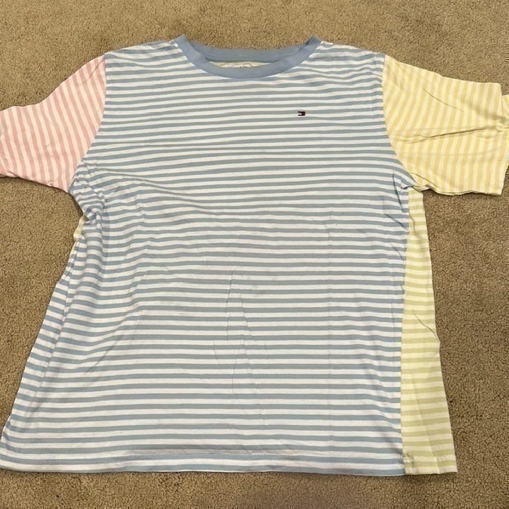 Tommy Hilfiger color block shirt